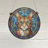 Cat Bengal Stained Glass Effect Suncatcher